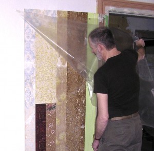 Revealing wallpaper in Ross Bay Drawing Room