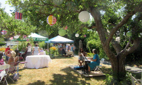 Ross Bay Garden Party 2015 tents