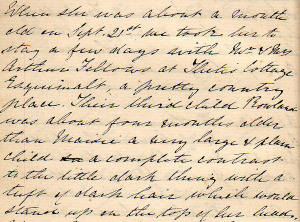 Thetis Cottage Quote from Diary Sept21-1865